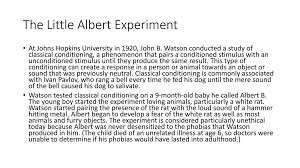 The Little Albert Experiment Ppt Download