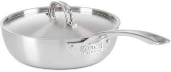 Viking Professional 5 Ply Stainless Steel Saucier 3 Qt Saute Saute Pan Vikings