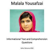 The audio from the piece is an excerpt from an address malala made at the united nations in 2013. Malala Yousafzai Informational Text And Comprehension Questions Tpt