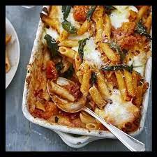 Diner Today Sundried Tomato Pasta Baked With Spinach And Goats Cheese Yum X Baked Pasta Recipes Recipes Ricotta Pasta Bake