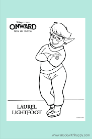 Onward feels a bit more subdued than a typical pixar affair, and while the movie wears its heart on its sleeve, it might not be quite as engaging for younger viewers. Onward Disney Coloring Pages For Kids Made With Happy