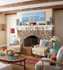 Modern and neat stone fireplace. Fireplace Designs Ideas For Your Stone Fireplace Better Homes Gardens