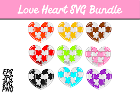 Download Bundle Love Heart Set Svg Vector Image Graphic By Arief Sapta Adjie Ii Creative Fabrica Di 2020 PSD Mockup Templates