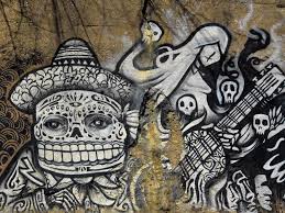 Calavera Guitar Art Street Art Graffiti