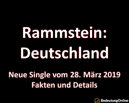 En deutschland rammstein trata la historia de alemania y muestra su conflicto interno expresando afecto por un lado, pero también por el otro su desagrado con la historia del país.se pueden encontrar significados más detallados y enfoques interpretativos en las explicaciones de cada línea. Rammstein Deutschland 2019 Lied Single Lyrics Bedeutung Fakten Bedeutung Online