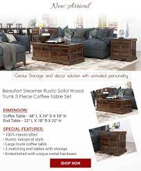 If You Re A Fan Of Antiques And Enjoy A Fine Blend Of Stylistic Options Then You Ll Be Impressed By Our Solid Wood Coffee Table 3 Piece Coffee Table Set Solid Wood