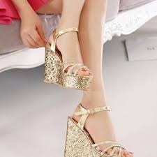 Choose from contactless same day delivery, drive up and more. Cross Strap Wedge Sandals In Gold Cross Strap Wedges Bridesmaid Shoes Golden Sandals