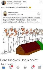 Yakni, sholat yang hukumnya wajib bagi seluruh umat islam secara kolektif (bukan kewajiban perseorangan). Seolah Tahu Ajal Bakal Pengantin Post Cara Solat Jenazah Di Fb Sehari Sebelum Kemalangan Remaja
