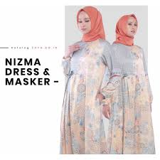 Katalog harga produk lipstik zoya indonesia indonesia. Gamis Lebaran Zoya Terbaru Nizma Dress Free Masker Ori Size Lengkap Shopee Indonesia