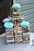 Mason Jar Elephant Baby Shower Centerpieces