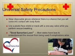 The purpose of practicing universal precautions is twofold: First Aid Accident Prevention Ms Snyder Sprains Vs