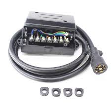In many parts of the usa, trailers over 3000 lbs gvwr need a breakaway kit, so check your local laws. X Haibei 7 Way Trailer Wiring Harness 7 Pin Plug Connector Cable With 7 Gang Waterproof Junction Box 8 Feet Cord
