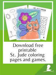Jude coloring pages are a great creative experience for children and adults of all ages. Kids Helping St Jude Kids
