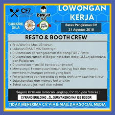 Check spelling or type a new query. Lowongan Kerja Di Bogor