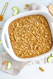 How to make zucchini oats. Zucchini Bread Baked Oatmeal Eating Bird Food