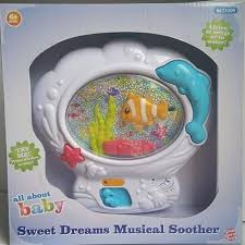 Musical Fish Tank Baby Soother Crib Toy Baby Toy Brands Baby Soothers Soother
