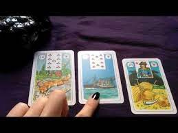 The cards are then read. An Example Reading With The Lenormand Cards With Three Cards Youtube