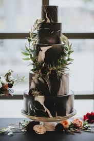 This bold 5 tier wedding cake had 'chalkboard', black and white stripes and a gold sugar sequin tiers and was topped off with pale pink sugar roses and peonies. 55 Gorgeous Black And White Wedding Cakes Weddingomania