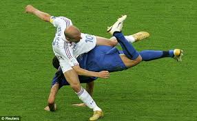 Zidane headbutts materazzi in extra time of the 2006 world cup final. Hall Of Fame Zinedine Zidane He Was God The King The Master A Man For The Big Occasion However There Ll Always Be A Butt Daily Mail Online