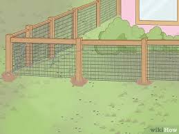 Install a hog wire fence. How To Install Wire Fencing For Dogs With Pictures Wikihow