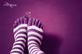 Purple Feet Purple Socks Purple Toes Purple Feet