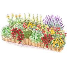 Hot Color Flower Garden Plan Flower Garden Plans Garden Planning Flower Garden