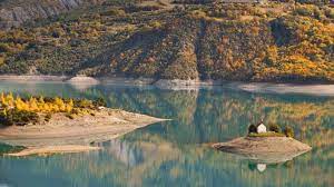 Lake Serre Poncon And Saint Michel Chapel Hautes Alpes France C Guiziou Franck Corbis Bing New Zealand France Photography Pantanal Lake