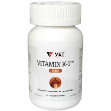 Vitamin k is a vitamin found in leafy green vegetables, broccoli, and brussels sprouts. Vitamin K 1 Chewable Tablets 1800petmeds