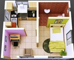 3d Isometric Views Of Small House Plans Tiny House Interior Design Small House Interior Design Simple House Design
