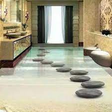 The smooth rows of 3d tiles look really calm to the eyes an can easily be a stress reliever. Bathroom 3d Tile Size 8x4 Feet Rs 1000 Square Feet M S Advertising Id 19181634388