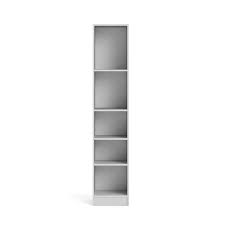 72 and 84 inch bookcases have door option. Element Tall Narrow 5 Shelf Bookcase Walmart Com Walmart Com