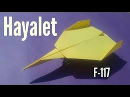 F 117 Hayalet Kagittan Ucak Yapimi Sesli Ve Rakamlarla Anlatim Dunyanin En Hizlisi Youtube Hayaletler Ucak 3d Kartlari