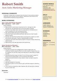 Home » resources » job description templates » brand manager job description sample template. Sales Marketing Manager Resume Samples Qwikresume