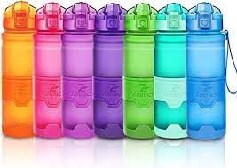 Bonito diseño y muchos colores: Zounich Botella Agua Deporte Botellas Agua Ninos Sin Bpa Reutilizable Tritan Plastico Ecologica Con Filtro 400ml 500ml700ml 1l Cantimploras Para Gimnasio Bicicleta Colegio Oficina Viajes Amazon Es Deportes Y Aire Libre