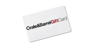 American express, discover, mastercard, optima, and visa credit cards; Crate Barrel Gift Card Giveaway Julie S Freebies
