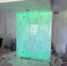 We had a case built behind the altar for it. Thinlight Leading The Way In Rgbw Led Backlit Stained Glass Countertops In 2019 Led Light Panels Led Snap Frames Snap Frame Led Lights Led Panel Light
