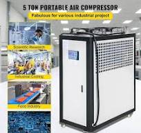 SVOPES 5 Ton Air Cooled Water Chiller, 5 Hp Industrial Chiller with  Micro-Computer Control, 15 KW Cooling Capacity LFJ5DFLLSJ0000001V1-V508
