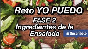 En este video les explico como descargar el libro del reto yo puedo de los 21 dias de la dra coco march y tambien les explico algunos puntos importantes que. Reto Yo Puedo Fase 2 Ingredientes De La Ensalada Reto Yo Puedo De La Dra Coco March Youtube