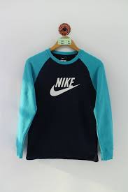 Nike Swoosh Pullover Jumper Ladies Large Nike Sportwear Light Bluedark Blue Sweater Nike Sweatshirt Jumper Nike Sweatshirts Sweatshirts Dark Blue Sweater