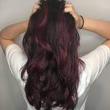 Deep Violet Balayage Plum Highlights Mulberry Hair Dark Velvet Hair Goals Hair Inspo Mulberry Hair Plum Hair Hair Color Burgundy