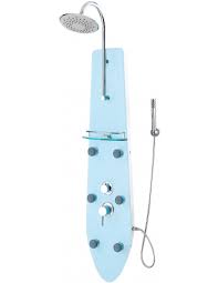 Eds Colonne De Douche Hydromassante En Verre Temis