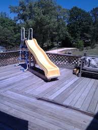 My Homemade Slide Built By Tim Homemade Swimming Pools Swimming Pool Slides Above Ground Pool Slide