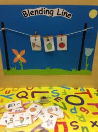 Made My Own Blending Line For My Reception Class Today They Were Very Intrigued And Hopefully It Will Phonics Activities Reception Classroom Phonics Display