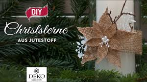 Tischdeko weihnachten selber machen ist trendig. Diy Weihnachtsdeko Christsterne Aus Jutestoff Selbermachen How To Deko Kitchen Youtube