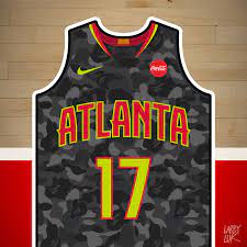 Submitted 1 year ago by atl_hawks18. Atlanta Hawks X Bathing Ape Jersey Concept Larry Luk Design