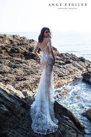 A Line Wedding Dress Rihanna By Ange Etoiles With Additional Skirt And Long Train Exclusive Bridal Gown Fascinating Wedding Dress A Line Wedding Dress Long Mermaid Dress Wedding Dresses Houston