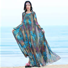 Home › floral dresses › length_knee length. 2020 Chiffon Floral Print Long Sleeve Mother Of The Bride Maxi Dress Bohemia Holiday Beach Dress Plus Size Baby Shower Dress Buy Plus Size Hot Sale Vacation Hawaii Easter Dress For