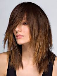 By cutting layers in your hair, you add texture and volume. Long Choppy Haircut I Would Rather The Fringe Be Shaped Around My Face Rather Than Over My Eyes Haircuts For Medium Hair Long Choppy Haircuts Medium Hair Styles