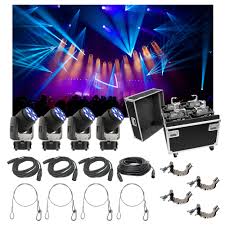 4 Chauvet Dj Lighting Intimidator Trio Light Quad Case Bag Clamp Cable Package 781462214500 Ebay