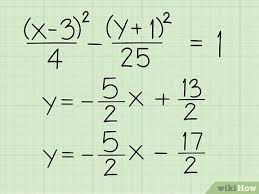 The equations of the asymptotes are: How To Find The Equations Of The Asymptotes Of A Hyperbola